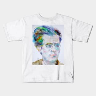 GUSTAV MAHLER watercolor portrait .2 Kids T-Shirt